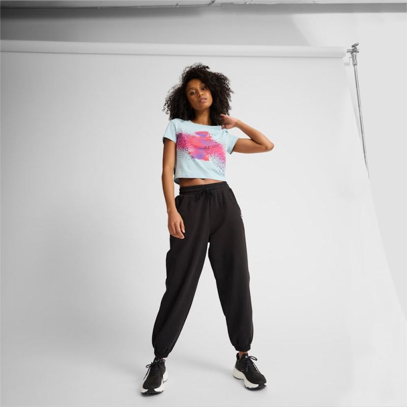 Puma | Women's CLASSICS Baby Tee - Turquoise Surf