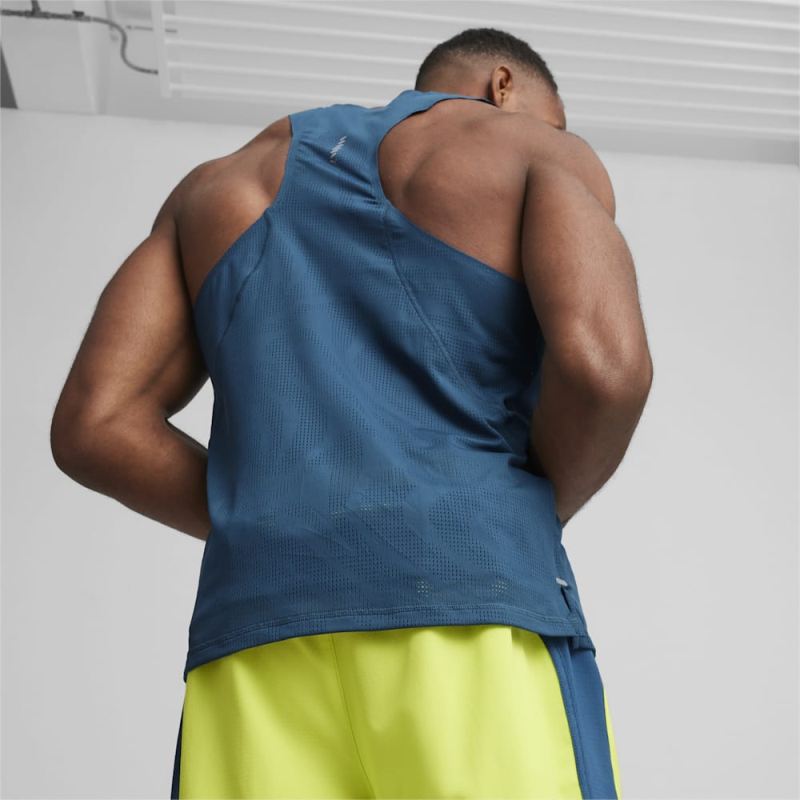 Puma | Men's RUN ULTRASPUN Running Singlet - Ocean Tropic