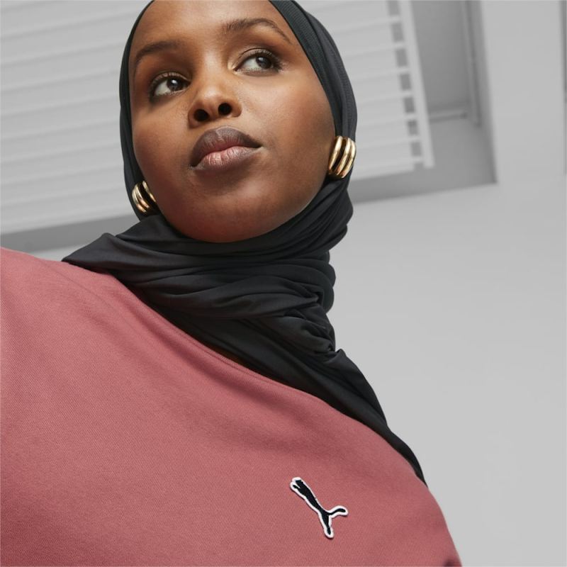 Puma | Women's BETTER ESSENTIALS Crew Neck Long Sleeve - Astro Red