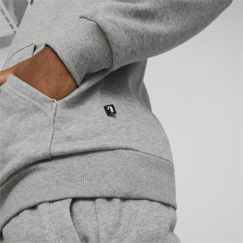 Puma | Men's ESS+ Logo Lab Hoodie - Medium Gray Heather