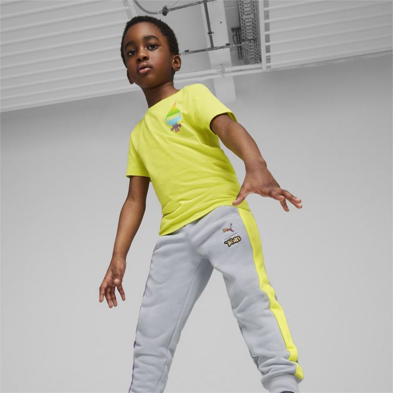 Puma | Girls Puma | Girls x TROLLS Little Kids T7 Track Pants - Gray Fog