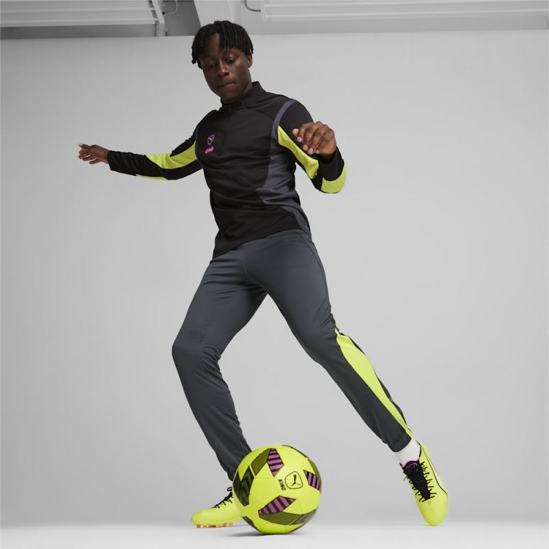 Puma | Men's KING Pro Training Pants - Strong Gray-Electric Lime
