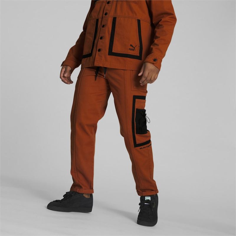 Puma | Men's We Are Legends WRK.WR Pants - Warm Chestnut Puma | Men's We Are Legends WRK.WR Pants - Warm Chestnut