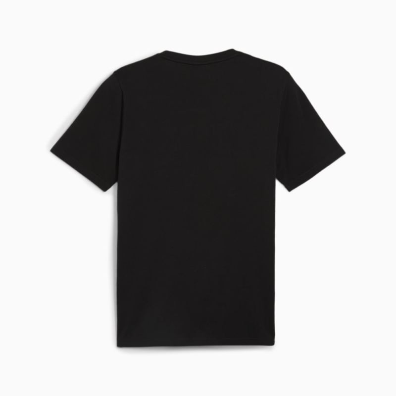 Puma | Men's Classics Logo Tee - Black-Lime Sheen