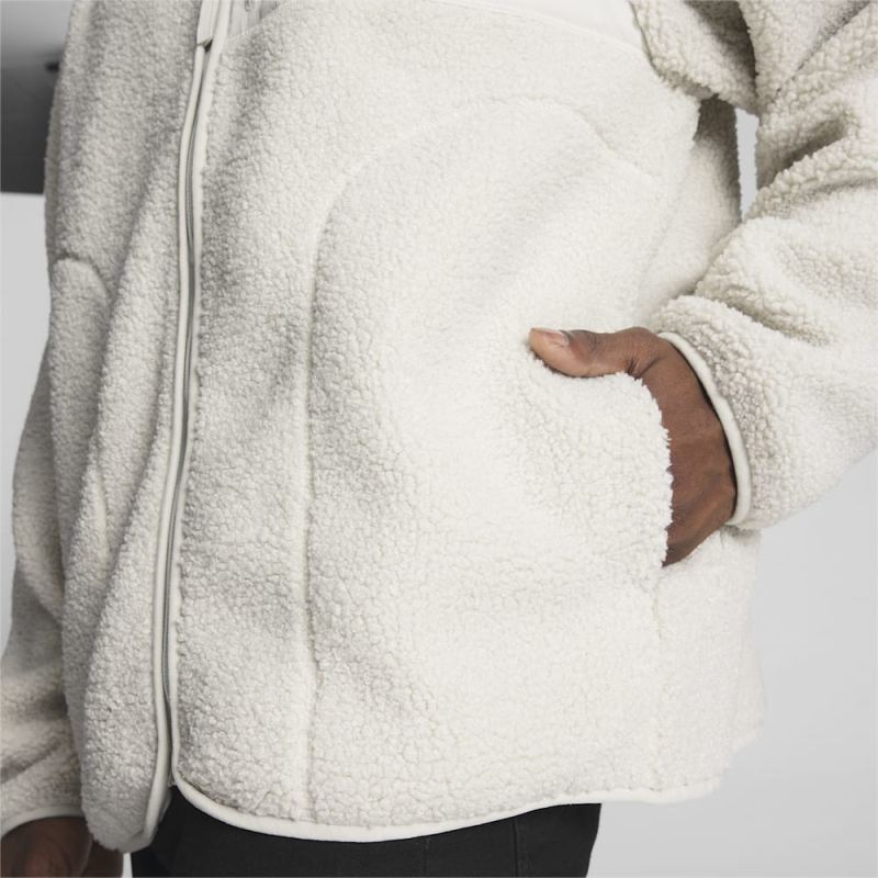 Puma | Men's CLASSICS Sherpa Jacket - Sedate Gray