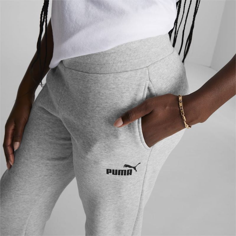 Puma | Women's Essentials Sweatpants - Light Gray Heather-Black