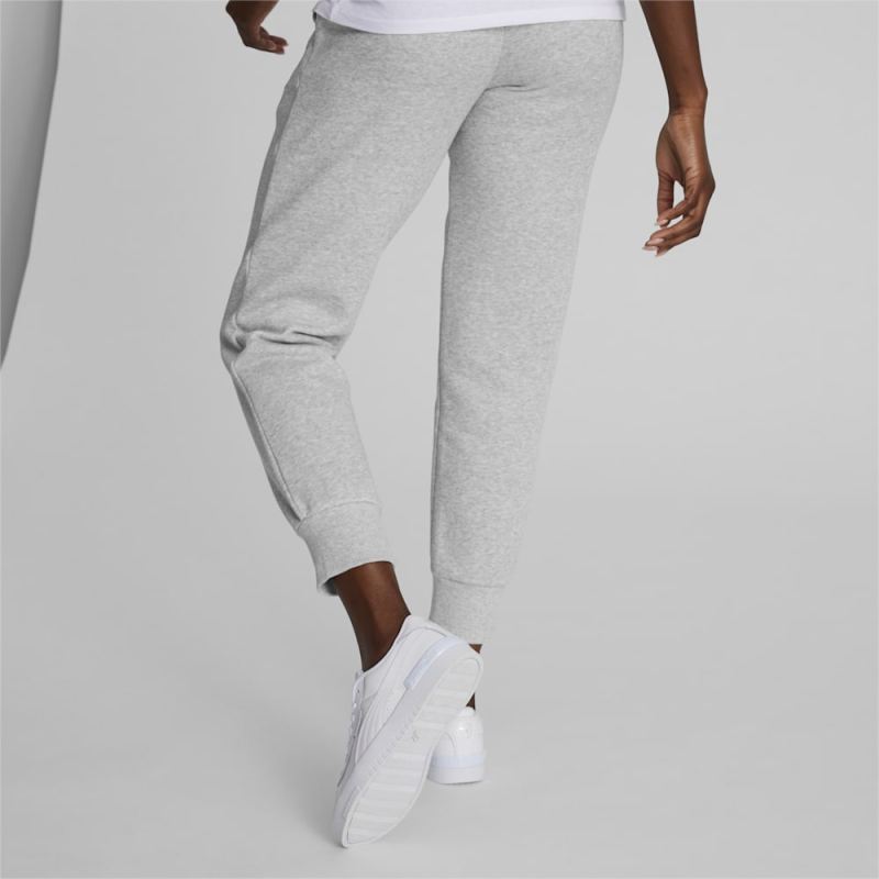 Puma | Women's Essentials Sweatpants - Light Gray Heather-Black