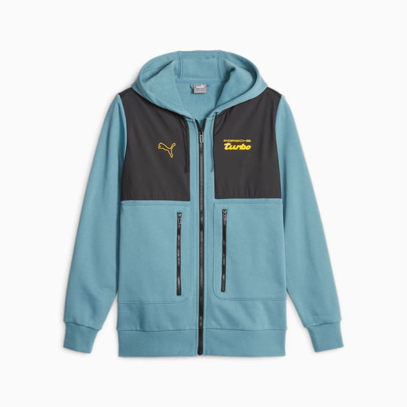 Puma | Men's Porsche Legacy Hooded Sweat Jacket - Bold Blue