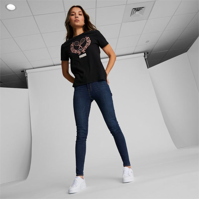 Puma | Women's Racket Tee - Black
