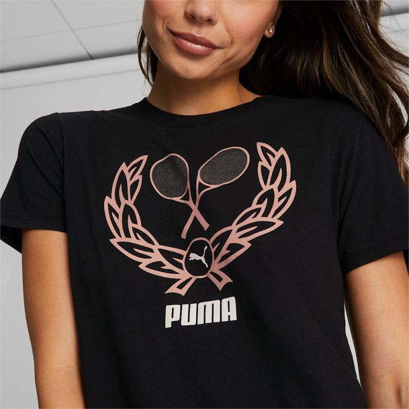 Puma | Women's Racket Tee - Black
