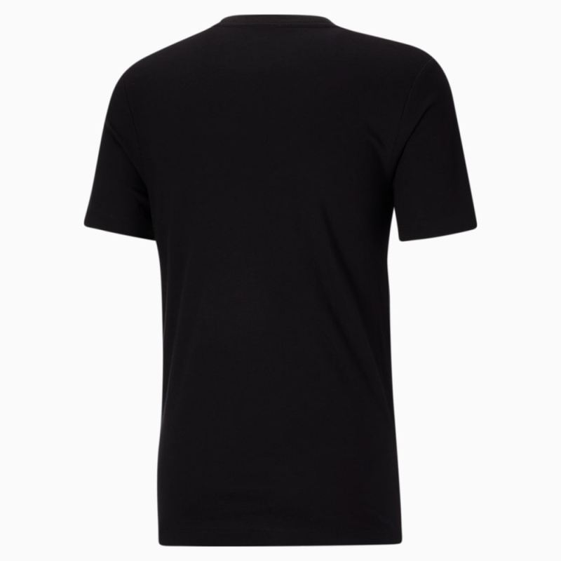 Puma | Men's Classics Logo Tee - Black-White