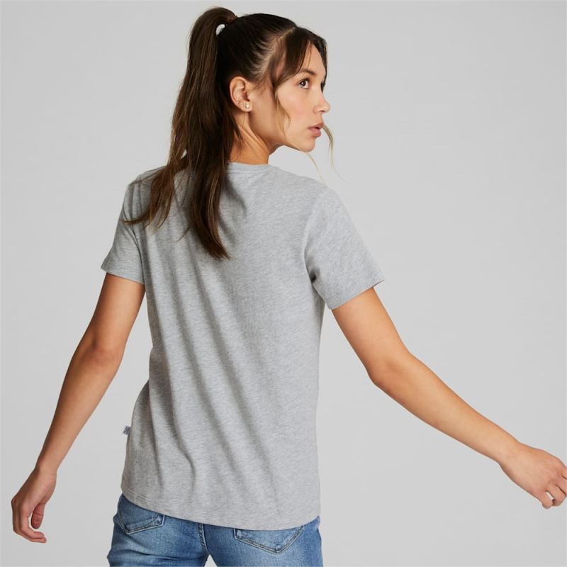 Puma | Women's Racket Tee - Light Gray Heather