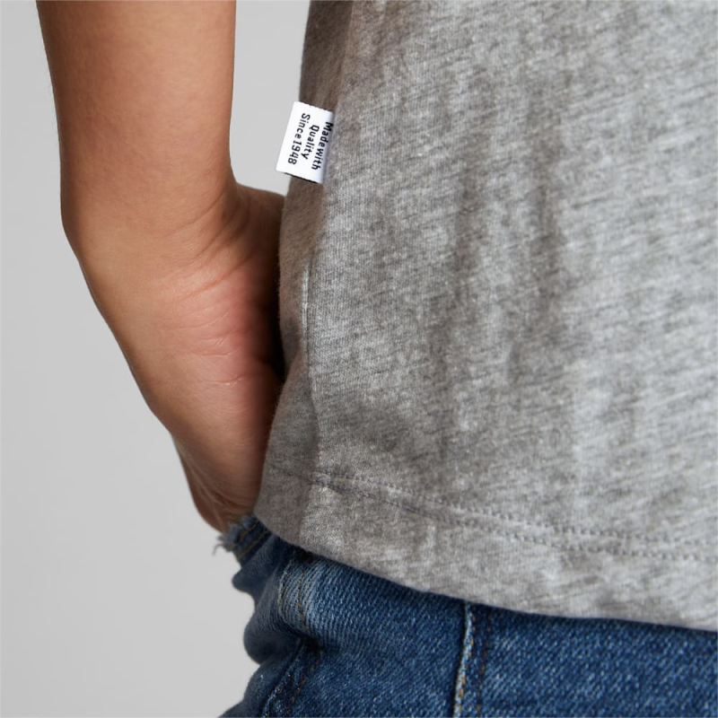 Puma | Women's Racket Tee - Light Gray Heather