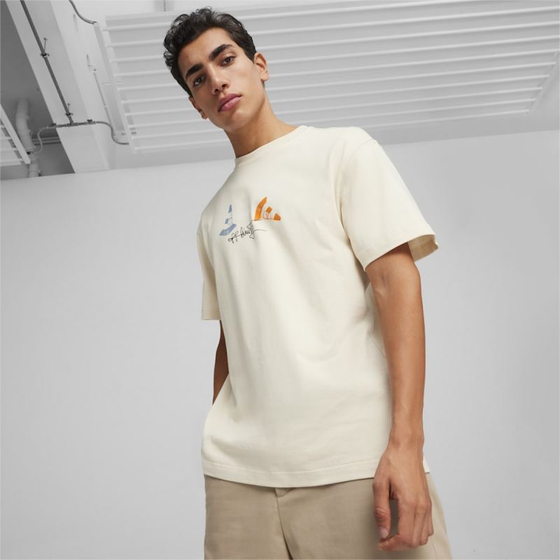 Puma | Men's DOWNTOWN 180 Graphic Tee - Alpine Snow