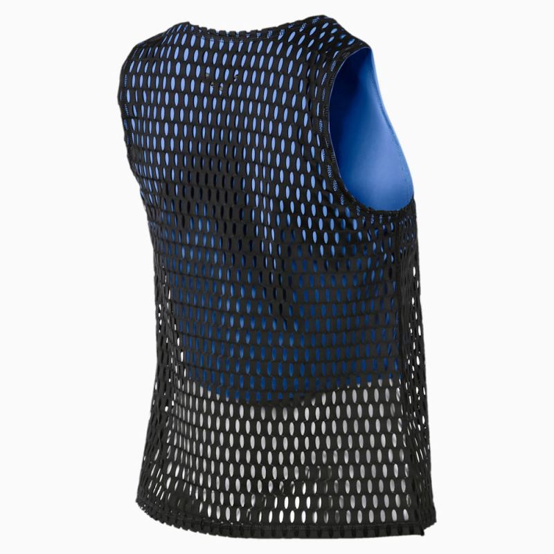 Puma | Women's SHIFT Mesh Tank - Blue Glimmer