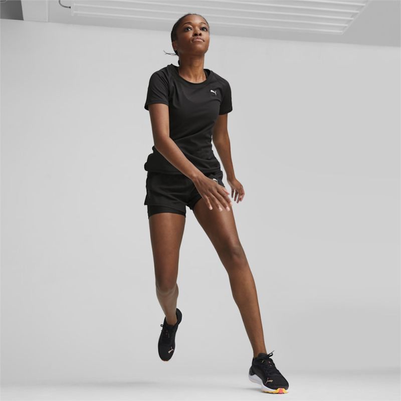 Puma | Women's RUN CLOUDSPUN Running Tee - Black