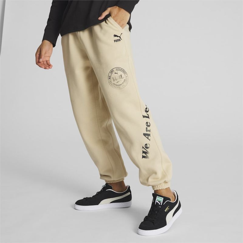 Puma | Men's We Are Legends WRK.WR Sweatpants - Light Sand Puma | Men's We Are Legends WRK.WR Sweatpants - Light Sand