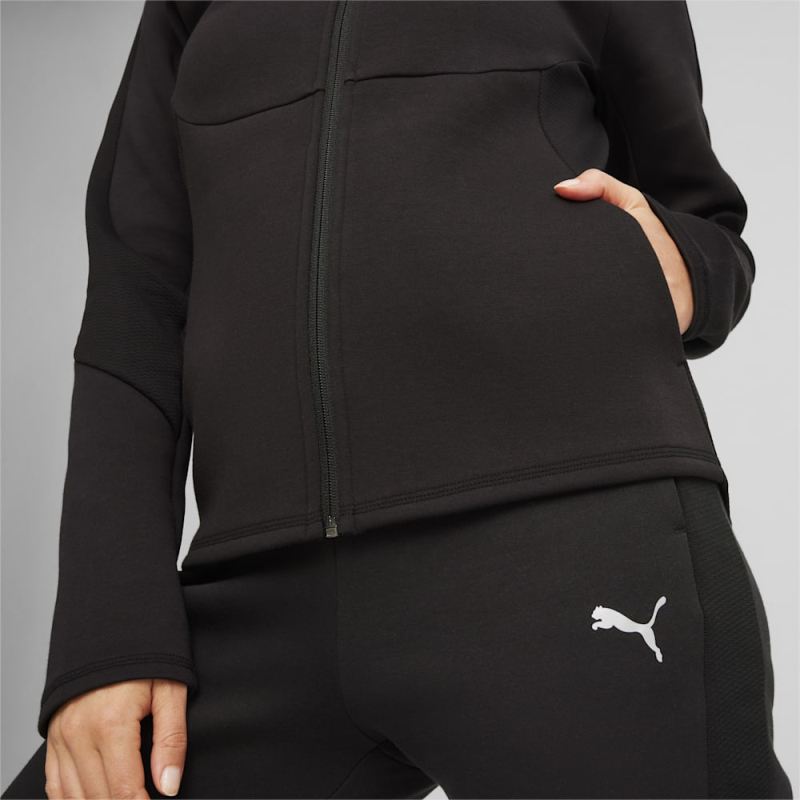 Puma | Women's EVOSTRIPE Full-Zip Hoodie - Black