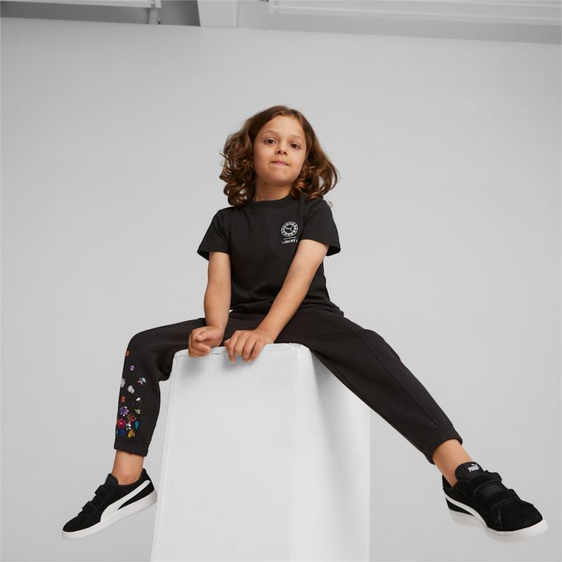 Puma | Girls Puma | Girls x LIBERTY Kids Sweatpants - Black