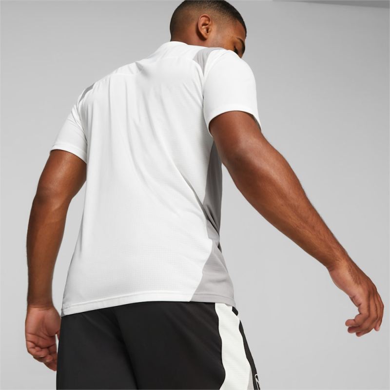 Puma | Men's KING Pro Jersey - White-Concrete Gray