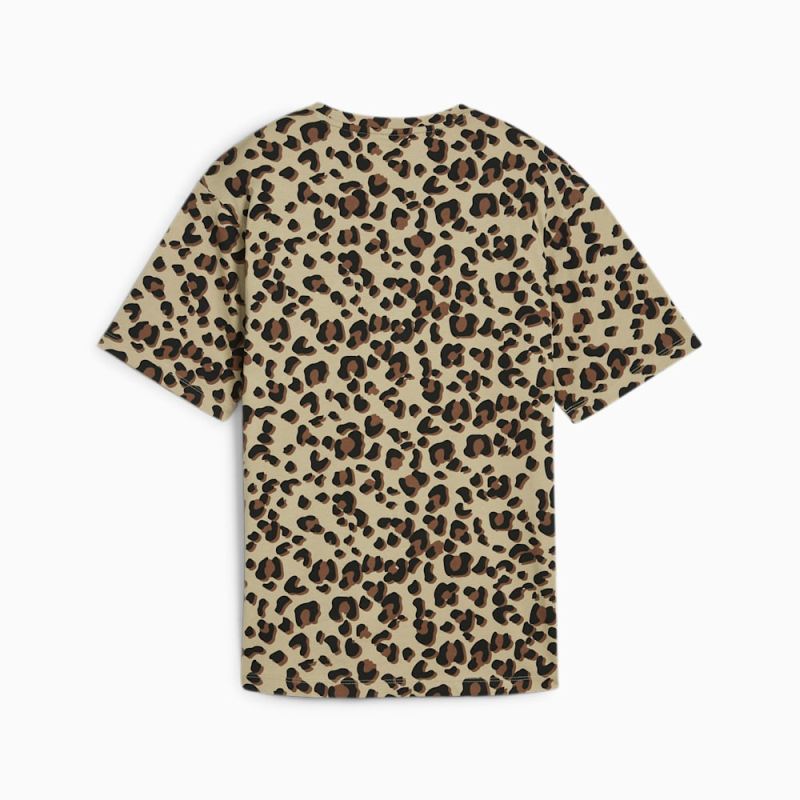 Puma | Women's ESS+ ANIMAL Relaxed Tee - Prairie Tan