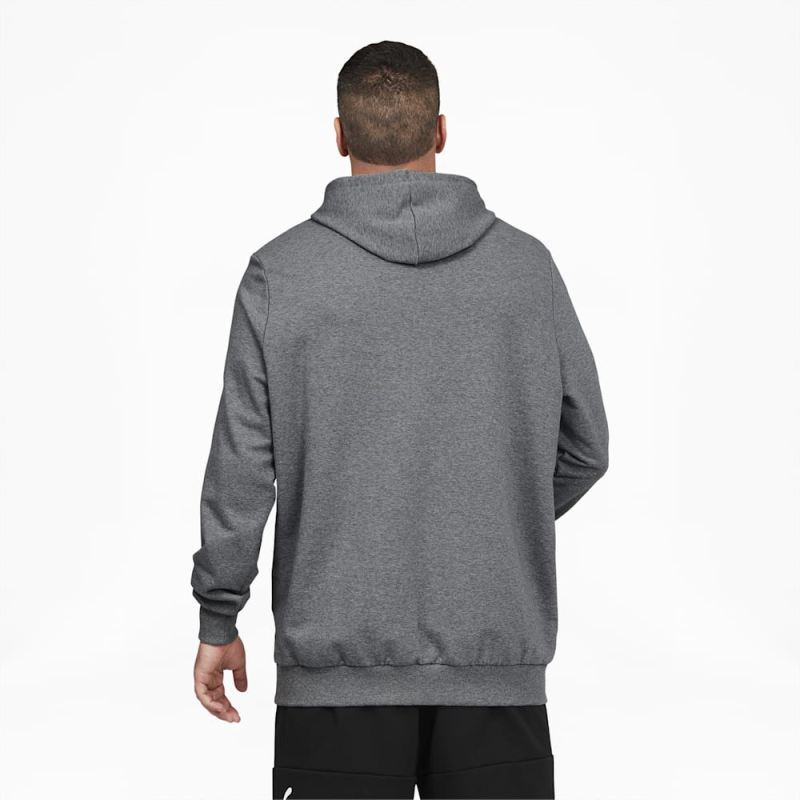 Puma | Men's Classics Logo Hoodie Big And Tall - Medium Gray Heather