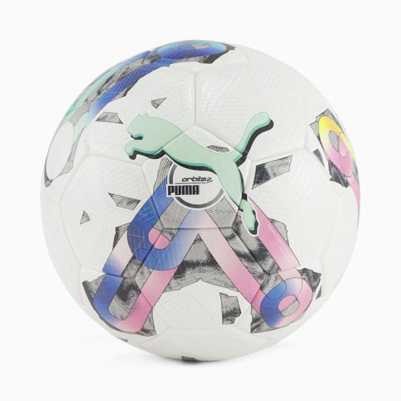 Puma | Men's Orbita 2 TB FQP Soccer Ball - White-multi colour