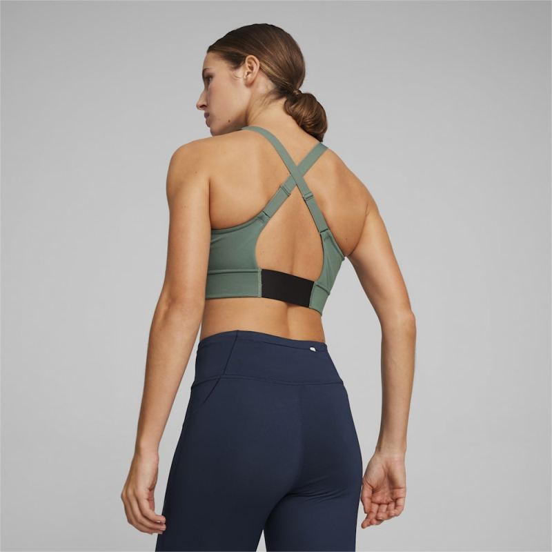 Puma | Women's x First Mile PWR Running Bra - Eucalyptus