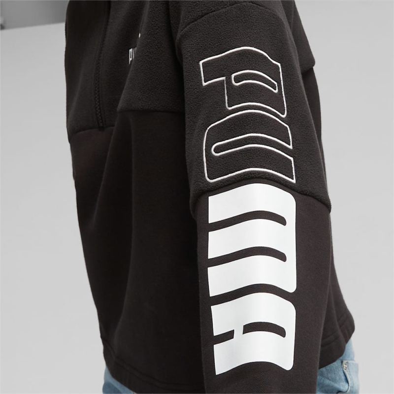 Puma | Women's POWER Colorblock Sweatshirt - Black