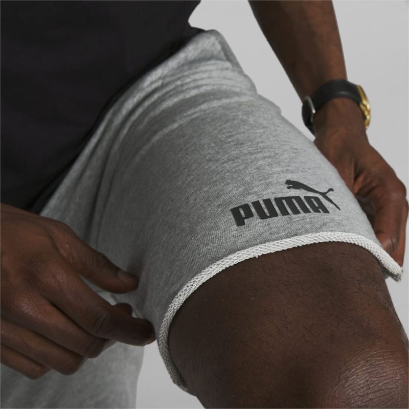 Puma | Men's Essentials+ 12" Shorts - Medium Gray Heather-Black