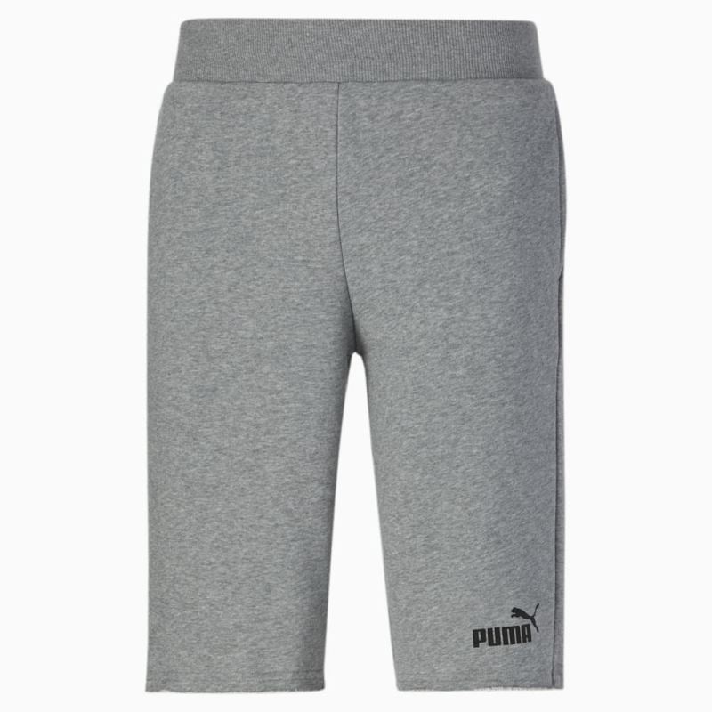 Puma | Men's Essentials+ 12" Shorts - Medium Gray Heather-Black