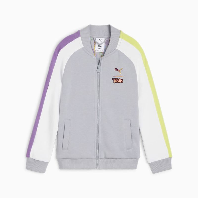 Puma | Boys Puma | Boys x TROLLS Little Kids T7 Track Jacket - Gray Fog