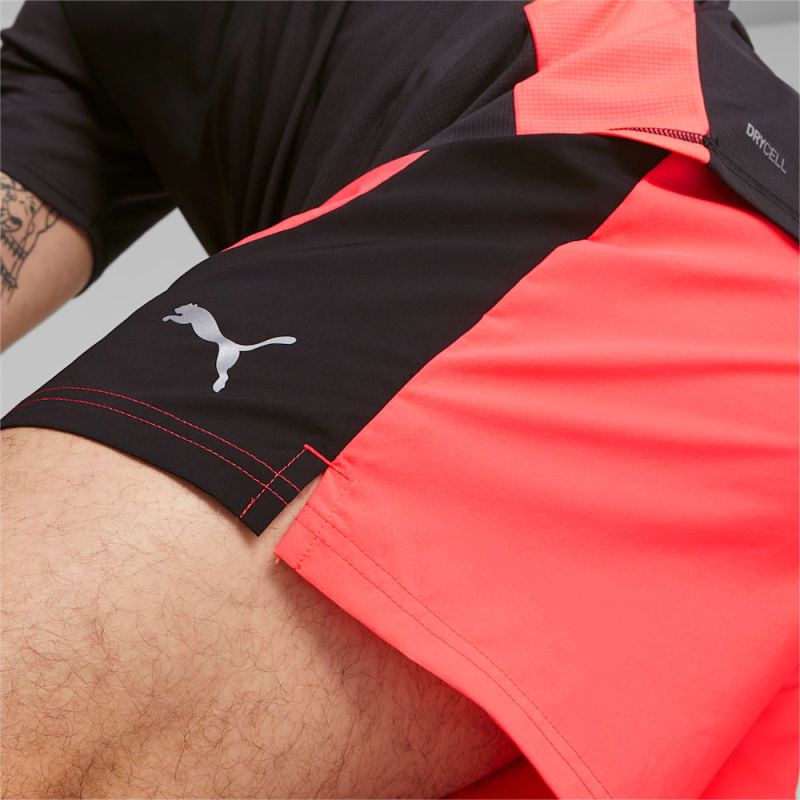 Puma | Men's Run Favorite Velocity 7" Running Shorts - Fire Orchid