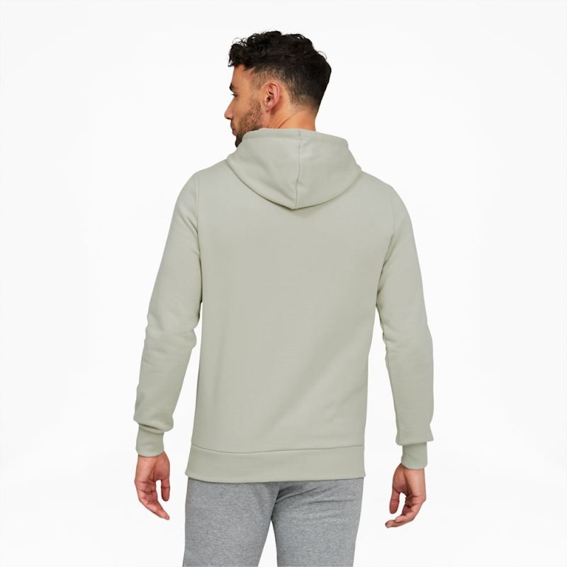 Puma | Men's Classics Logo Hoodie FL - Spring Moss-White