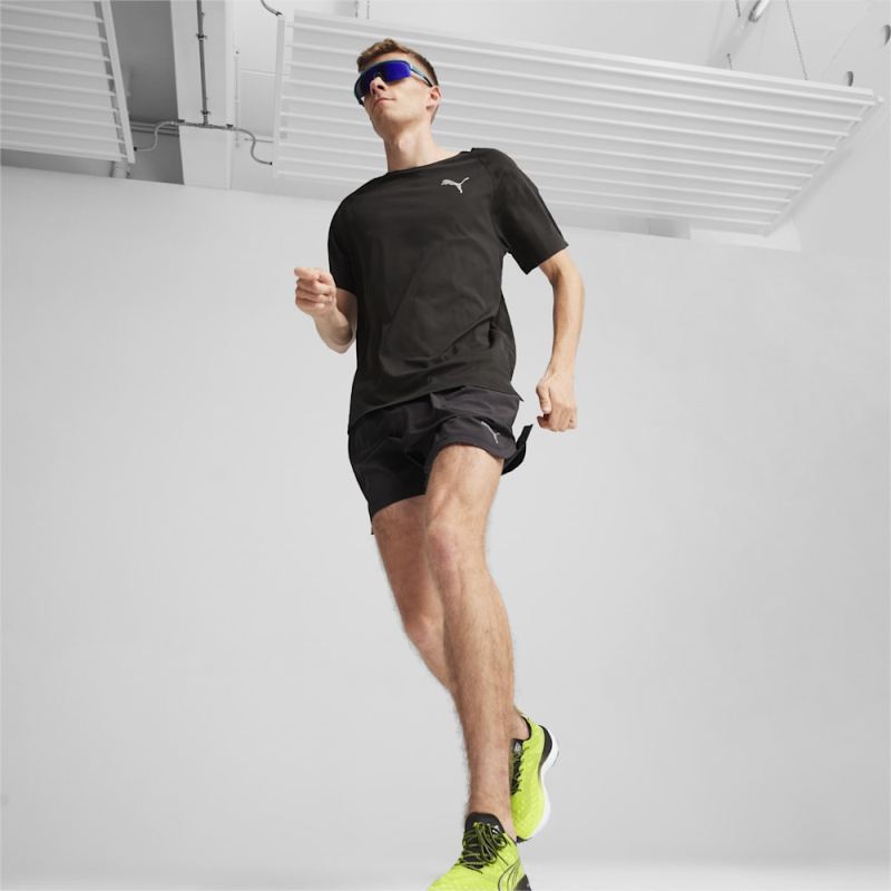Puma | Men's RUN EVOLVE 5" Running Shorts - Black