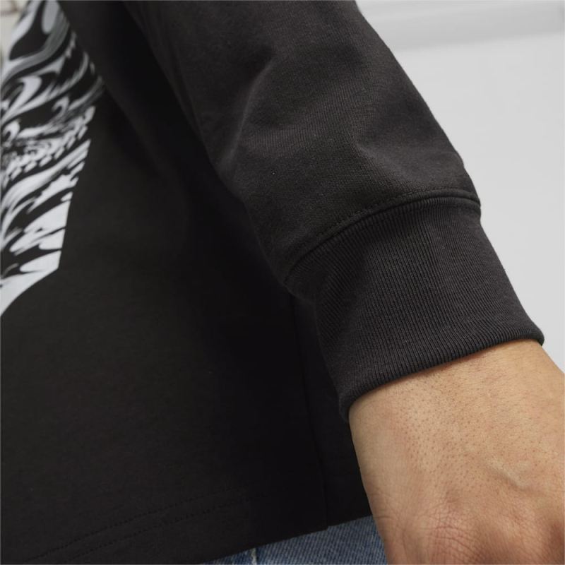Puma | Men's GRAPHICS Aerodynamik Long Sleeve Tee - Black