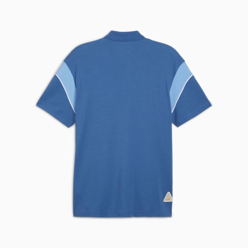 Puma | Men's Manchester City FtblArchive Polo - Lake Blue-Racing Blue