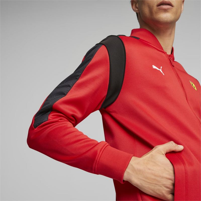 Puma | Men's Scuderia Ferrari Race MT7 Track Jacket - Rosso Corsa