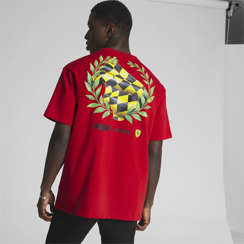Puma | Men's SCUDERIA FERRARI x JOSHUA VIDES Tee - Rosso Corsa