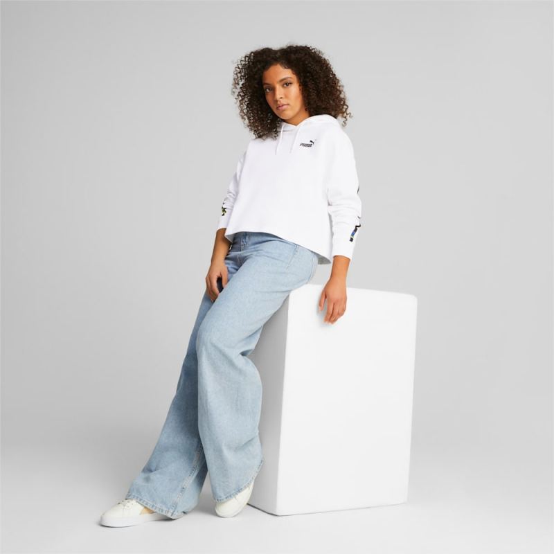 Puma | Women's POWER Tape Hoodie - White