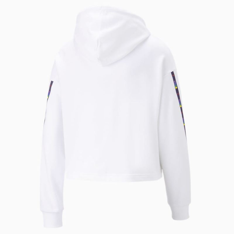 Puma | Women's POWER Tape Hoodie - White