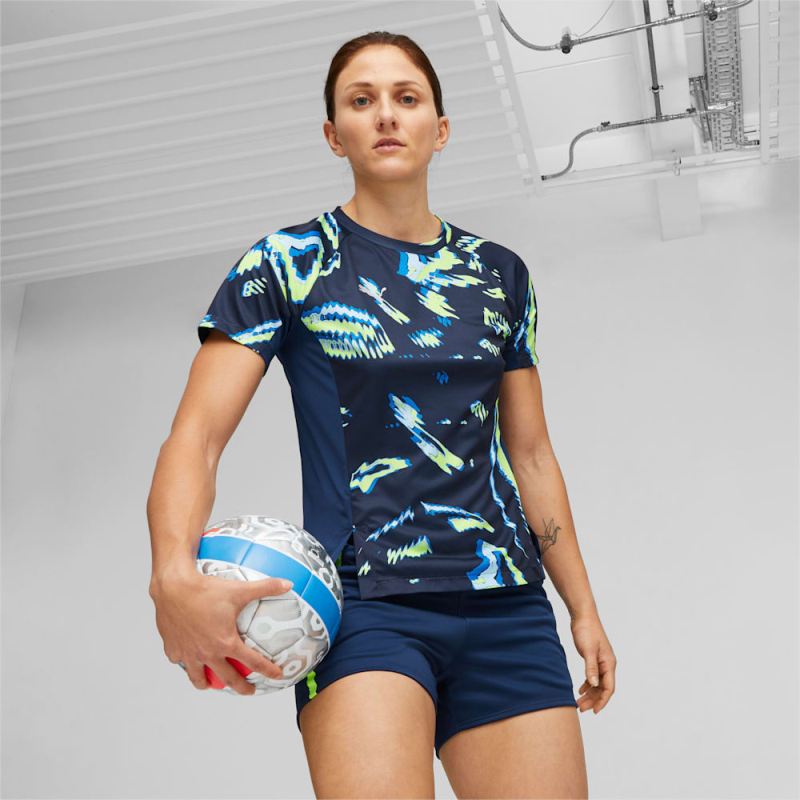 Puma | Women's individualBLAZE Soccer Jersey - Persian Blue-Pro Green