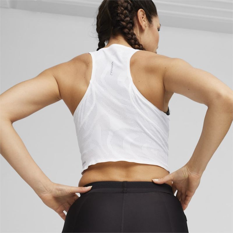 Puma | Women's RUN ULTRASPUN Running Crop Top - White
