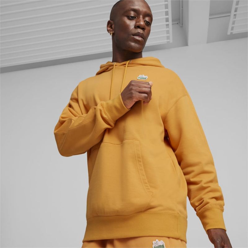 Puma | Men's For the Fanbase T7 SUPER Puma | Men's Hoodie - Ginger Tea