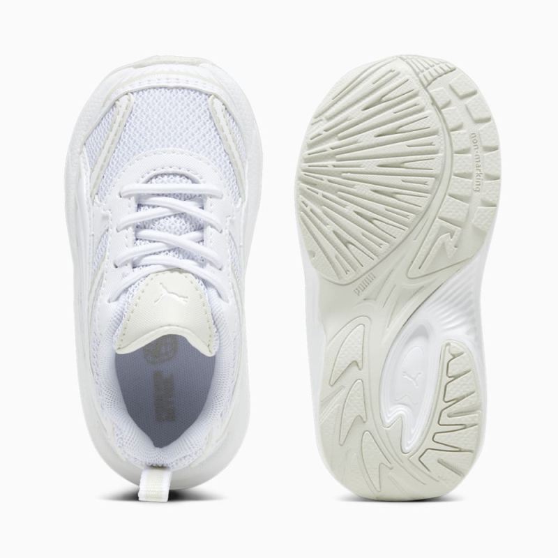 Puma | Girls Morphic Base Toddlers Sneakers - White-Sedate Gray