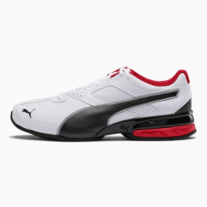 Puma | Men's Tazon 6 FM Sneakers - White-Black-Silver Puma | Men's Tazon 6 FM Sneakers - White-Black-Silver