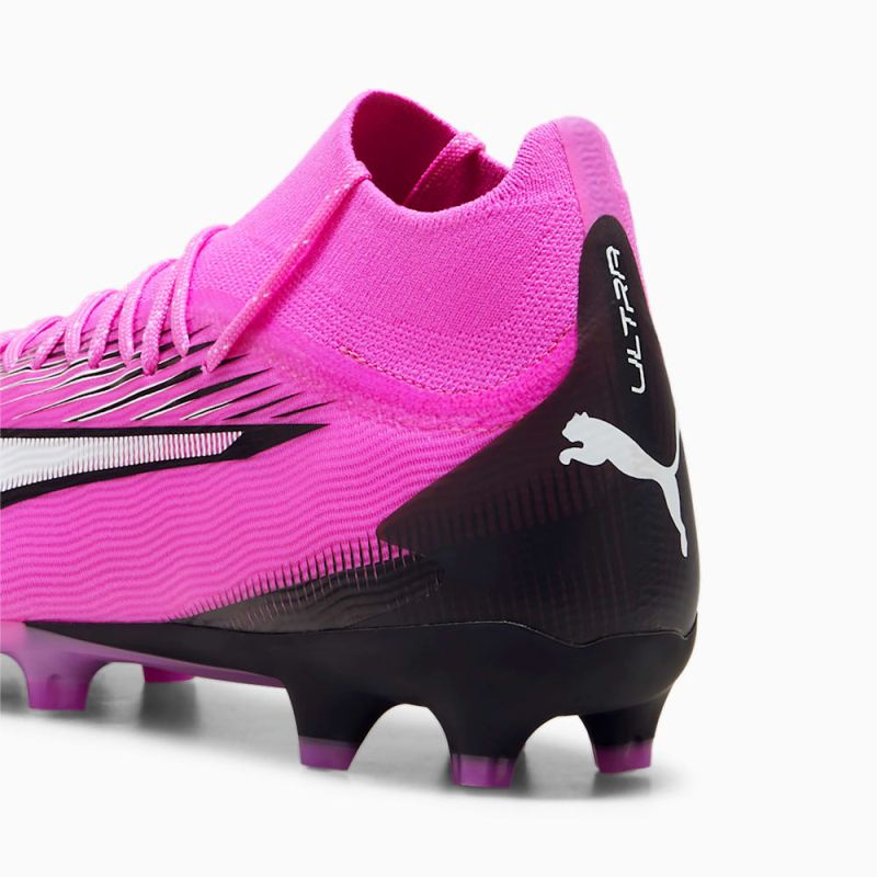 Puma | Men's ULTRA PRO FG/AG Soccer Cleats - Poison Pink-White-Black