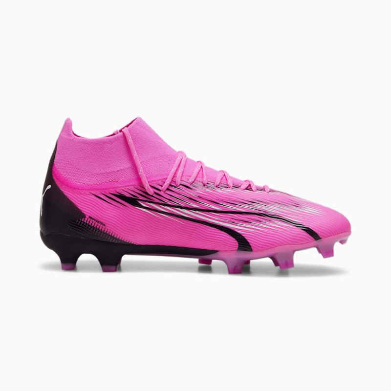 Puma | Men's ULTRA PRO FG/AG Soccer Cleats - Poison Pink-White-Black