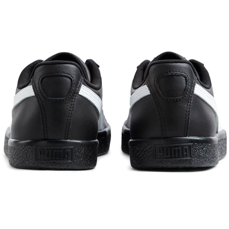 Puma | Men's Clyde Core Foil Sneakers - Black-White-Team Gold