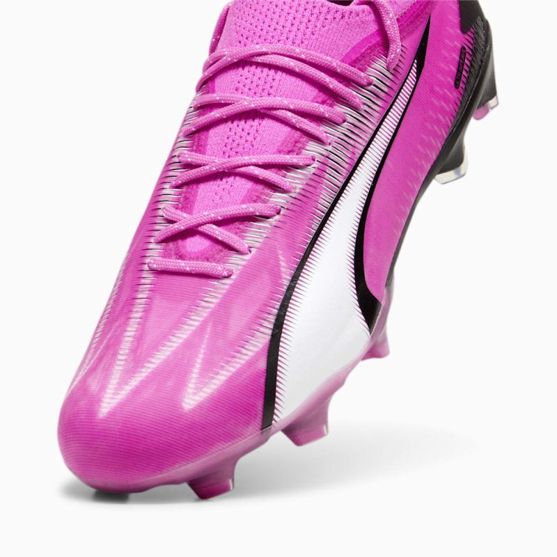 Puma | Men's ULTRA ULTIMATE FG/AG Soccer Cleats - Poison Pink-White-Black